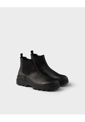 Stamped leather Chelsea boots