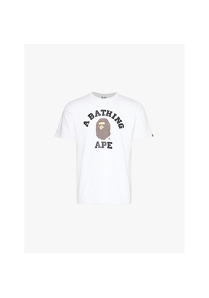 Mens A Bathing Ape College Graphic-Print Cotton-Jersey T-Shirt