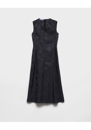 Floral jacquard dress