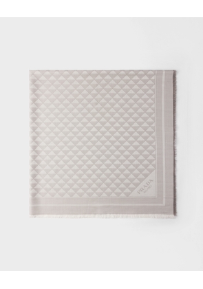 Silk, viscose and Lurex shawl