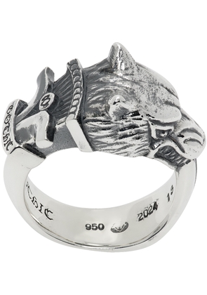 YOHJI YAMAMOTO Silver Wolf Dagger Ring