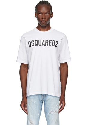 Dsquared2 White Loose Fit T-Shirt
