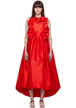 Kika Vargas SSENSE Exclusive Red Ramya Maxi Dress