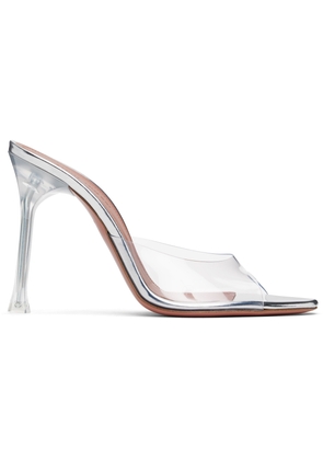 Amina Muaddi Transparent Alexa Glass 60 Heeled Sandals