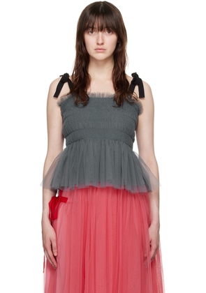 Molly Goddard Gray Lydia Tank Top