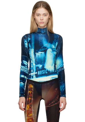 Jean Paul Gaultier Navy 'The Velvet Pigalle' Bodysuit