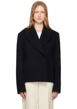 TOTEME Navy Cropped Jacket