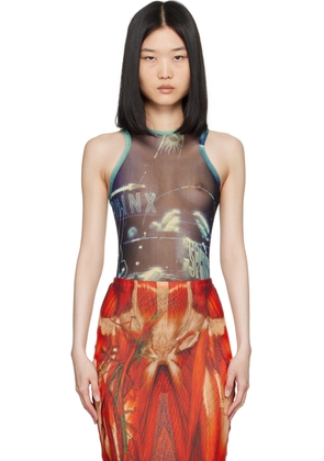 Jean Paul Gaultier Blue 'The Pigalle' Bodysuit