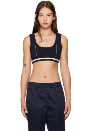 AMBUSH Navy Contrast Stitch Bra Top