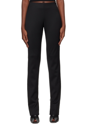 032c Black Tight Fit Suit Trousers