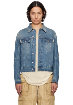 Rick Owens DRKSHDW Indigo Hollywood Trucker Denim Jacket