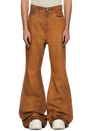 Rick Owens DRKSHDW Orange Hollywood Bolan Bootcut Jeans