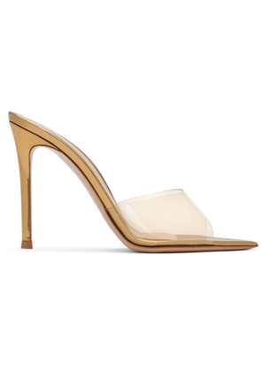 Gianvito Rossi Gold Elle 105 Mules