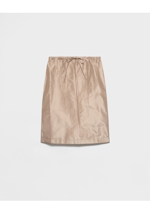 Taffeta midi-skirt