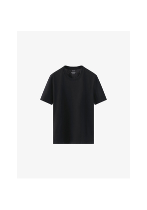 Mens Eton Crewneck Cotton-Jersey T-Shirt