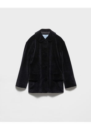 Single-breasted caban jacket