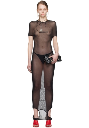 Jean Paul Gaultier Black Shayne Oliver Edition Maxi Dress