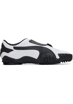 PUMA White Mostro Perforated Sneakers