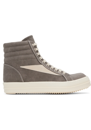 Rick Owens DRKSHDW Gray Hollywood Vintage High Sneakers