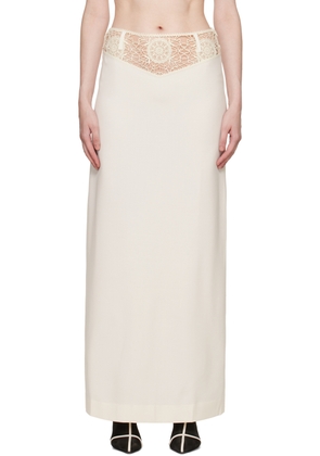 Beaufille Off-White Roma Maxi Skirt