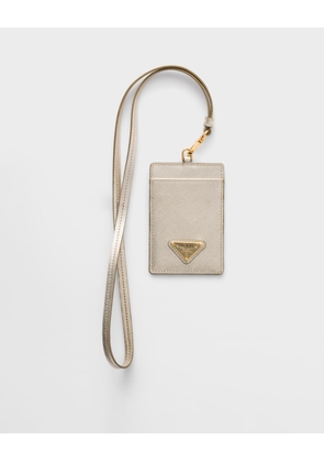 Saffiano Leather Badge Holder