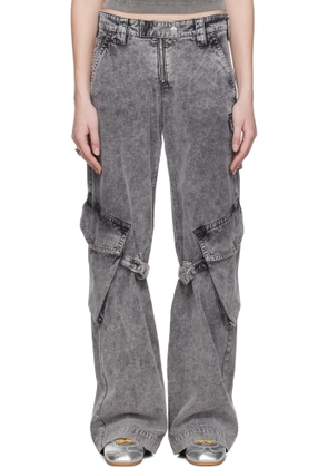 Acne Studios Gray Canvas Cargo Pants