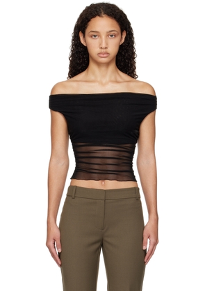 BEC + BRIDGE Black Pia Off Shoulder Tank Top