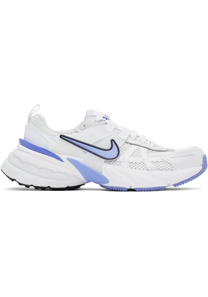 Nike White & Navy V2K Run Sneakers