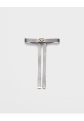 Nappa leather hair clip