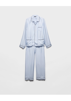 Silk twill pajamas