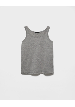 Cashmere and silk tank top