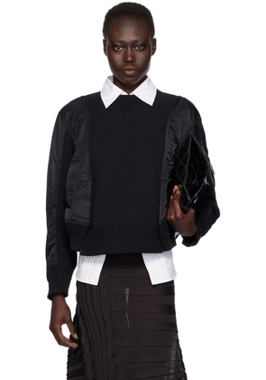 sacai Black Sponge Sweat Sweatshirt