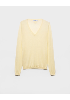 Cashmere and silk V-neck sweater