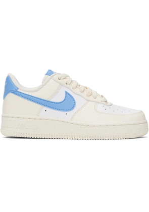 Nike Off-White & Blue Air Force 1 '07 Next Nature Sneakers