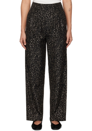 Bode Black Glitter Murray Trousers