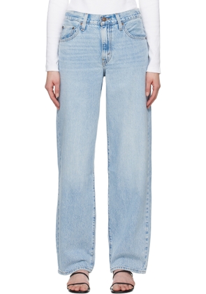 Levi's Blue Baggy Dad Jeans