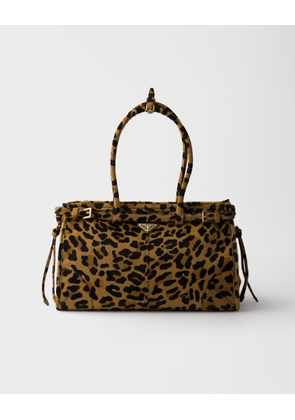 Prada Bonnie large printed leather handbag