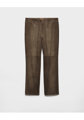 Suede pants