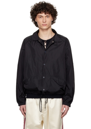 Bode Black Nylon Track Jacket