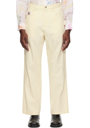 Bode Off-White Greenskeeper Knolly Brook Trousers