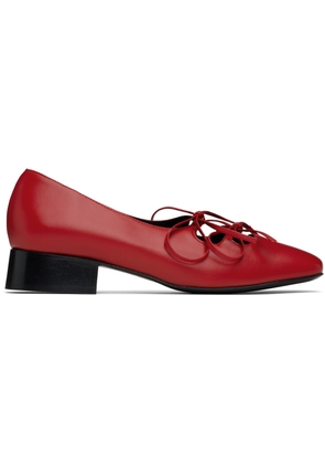 Nicole Saldaña Red Isabel Ballerina Flats