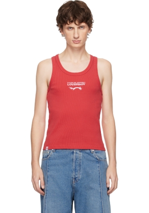 Charles Jeffrey LOVERBOY Red Logo Tank Top