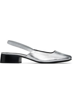 Nicole Saldaña Silver Paz Heels
