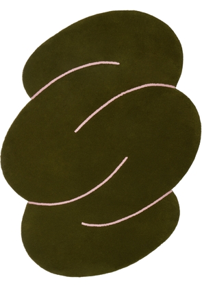 Okej Green Moss Squiggle Rug