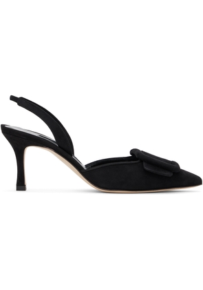 Manolo Blahnik Black Maysli Heels