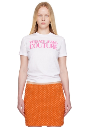 Versace Jeans Couture White Institutional Logo T-shirt