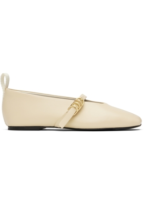 rag & bone Off-White Spire Mary Jane Ballerina Flats