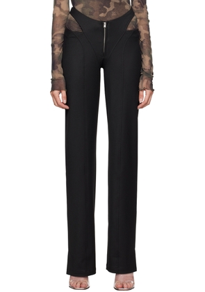 MISBHV Black Cutout Trousers