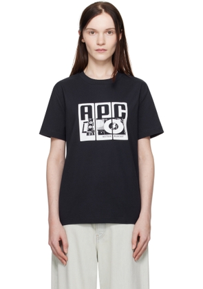 A. P.C. Navy Platine T-shirt