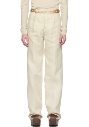 Rick Owens Off-White Hollywood Tailored Dietrich Trousers